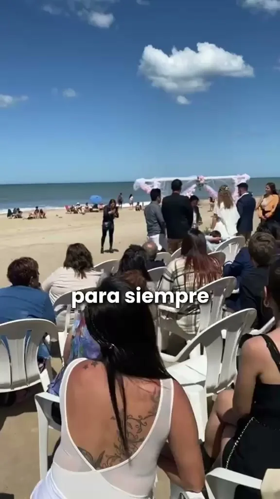 Casamiento y ceremonia en la playa